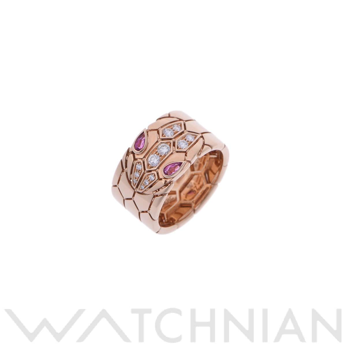 ブルガリ セルペンティ リング #57 ゴールド K18ピンクゴールド PG レディース ジュエリー 【中古】【jewelry】
