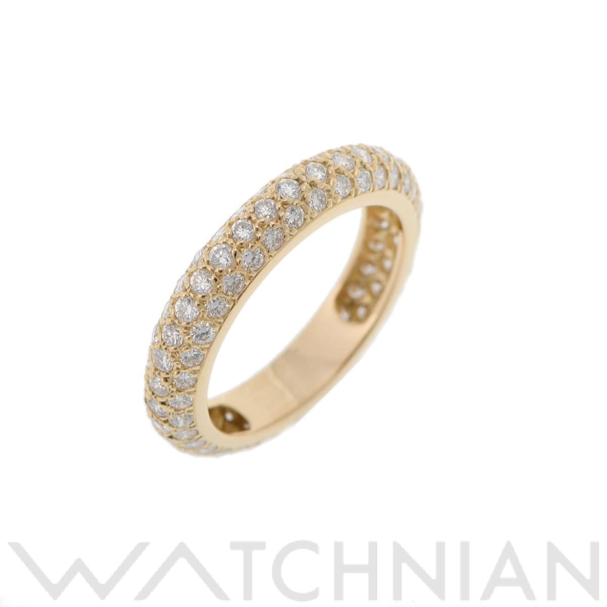 カルティエ ミミスター リング パヴェダイヤ #48 K18イエローゴールド YG レディース ジュエリー 【中古】【jewelry】