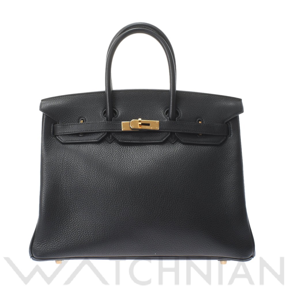 エルメス バーキン 35 ブラック/ゴールド金具 トゴ ユニセックス バッグ 【中古】【bag】