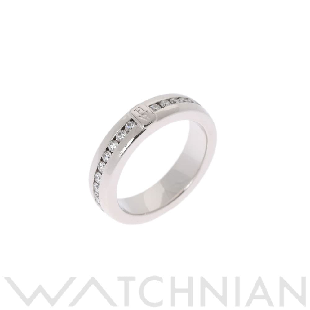 ハリー ウィンストン HWロゴリング シルバー K18ホワイトゴールド WG レディース ジュエリー 【中古】【jewelry】