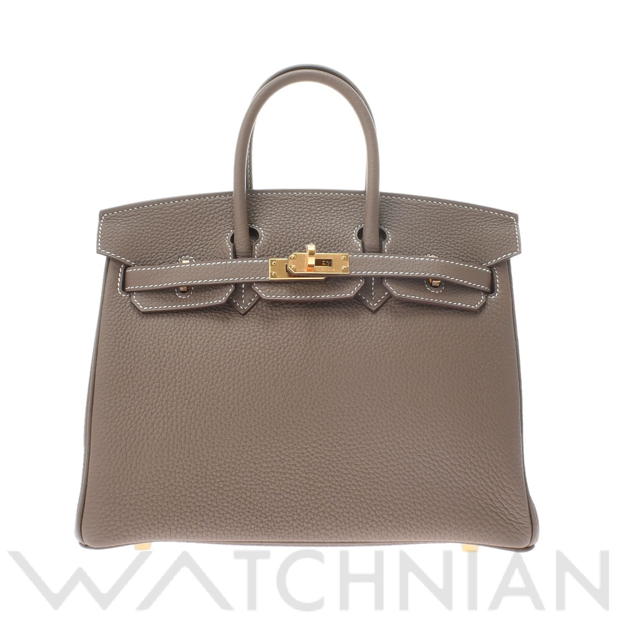 エルメス バーキン 25 エトゥープ/ゴールド金具 トゴ レディース バッグ 【新品】【bag】