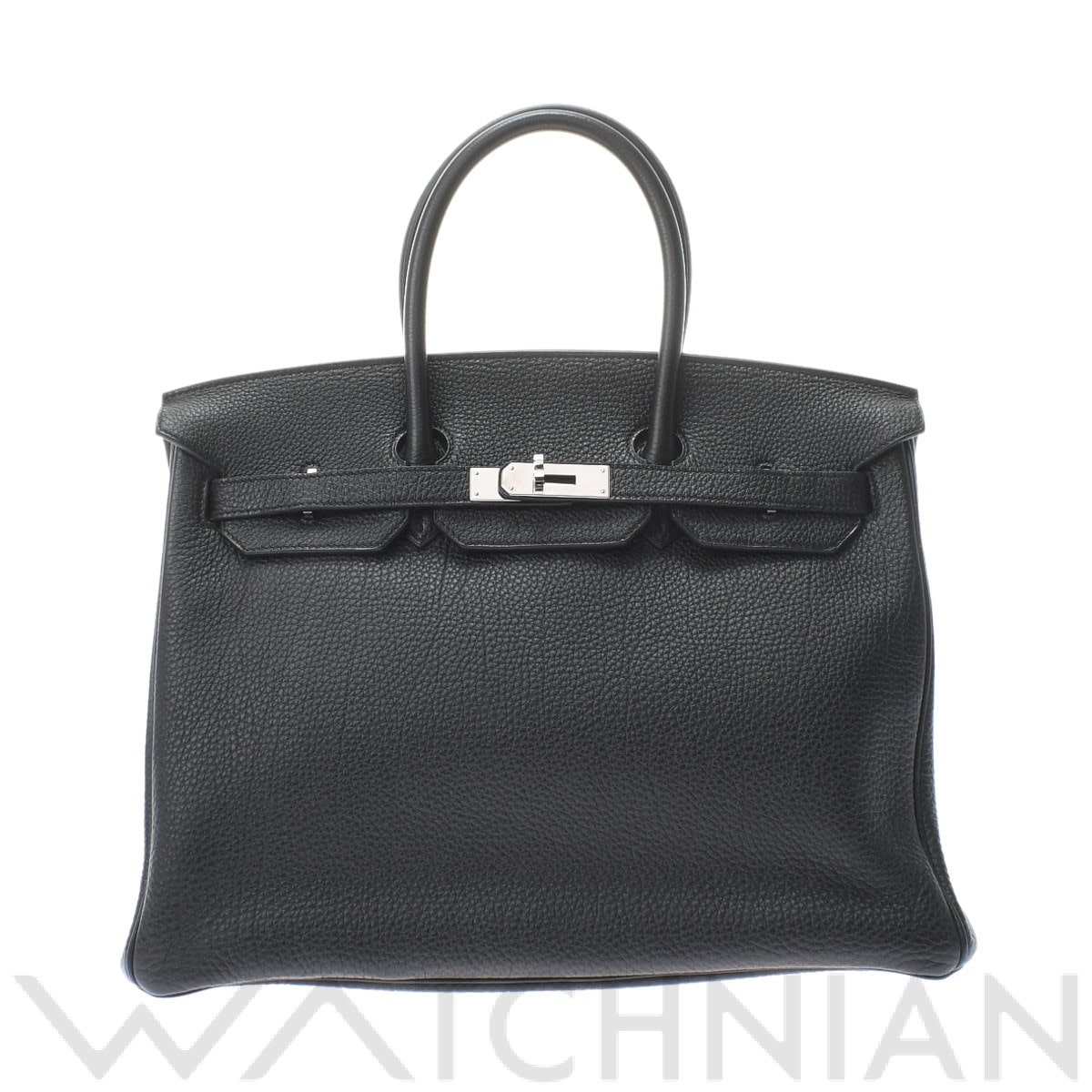 エルメス バーキン 35 ブラック/パラジウム金具 トゴ ユニセックス バッグ 【中古】【bag】