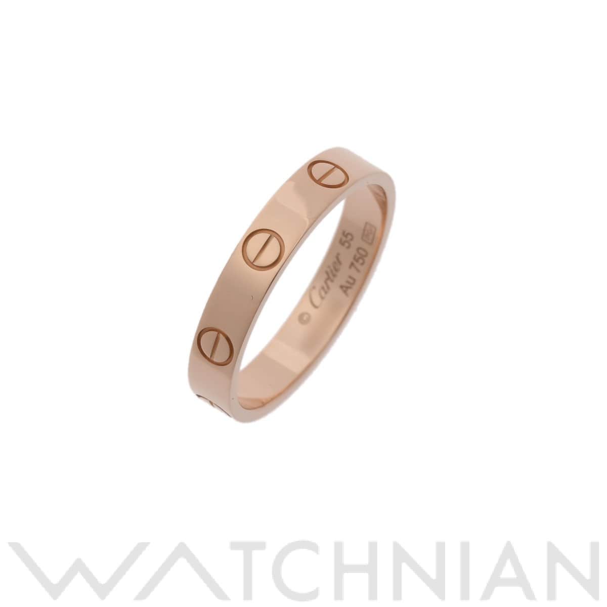 カルティエ ミニラブリング #55 ゴールド B4085255 K18ピンクゴールド PG レディース ジュエリー 【中古】【jewelry】