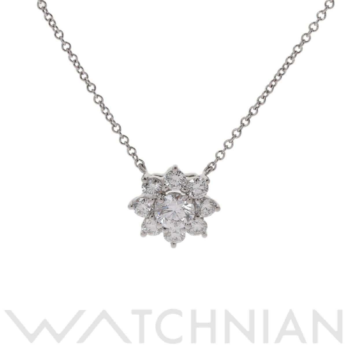 ハリー ウィンストン サンフラワーネックレス ミニ シルバー Pt950プラチナ レディース ジュエリー 【中古】【jewelry】