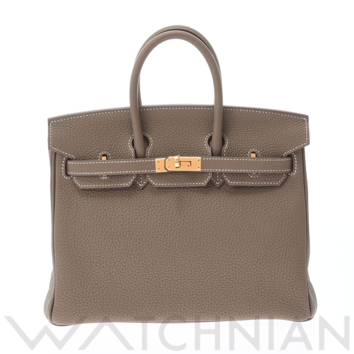 エルメス バーキン 25 エトゥープ/ゴールド金具 トゴ レディース バッグ 【新品】【bag】