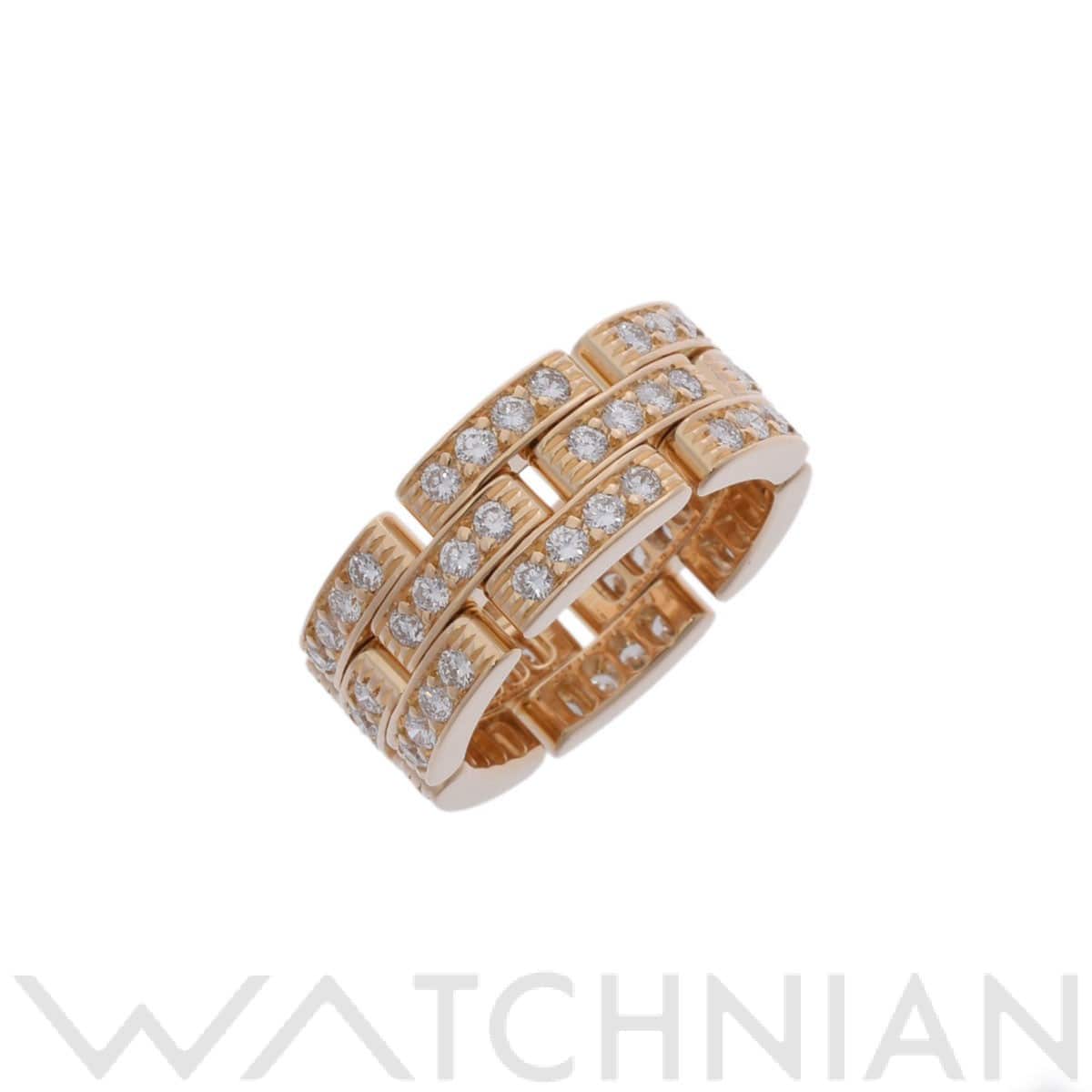 カルティエ マイヨンパンテール リング フルダイヤ #50 ゴールド K18イエローゴールド YG レディース ジュエリー 【中古】【jewelry】