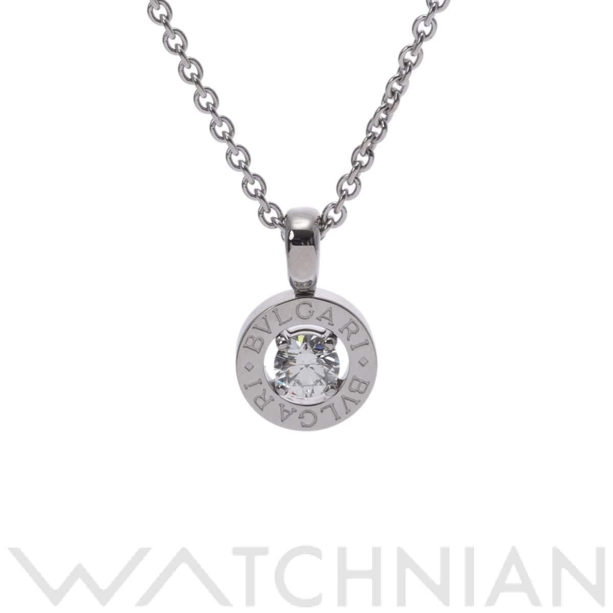 ブルガリ ブルガリブルガリ ネックレス 1PD シルバー K18ホワイトゴールド WG レディース ジュエリー 【中古】【jewelry】