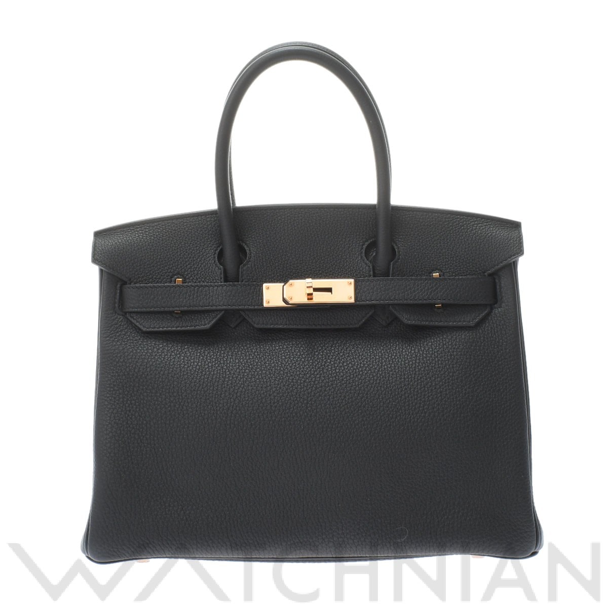 エルメス バーキン 30 ブラック/ローズゴールド金具 トゴ レディース バッグ 【中古】【bag】