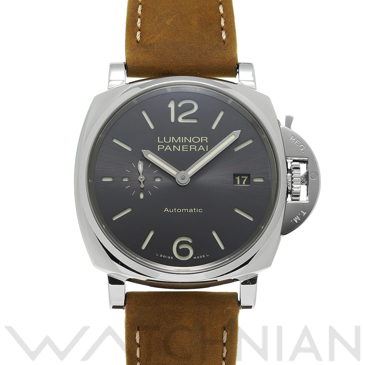 パネライ ルミノール ドゥエ 3デイズ アッチャイオ PAM00904 アンスラサイト メンズ 時計 【中古】【wristwatch】