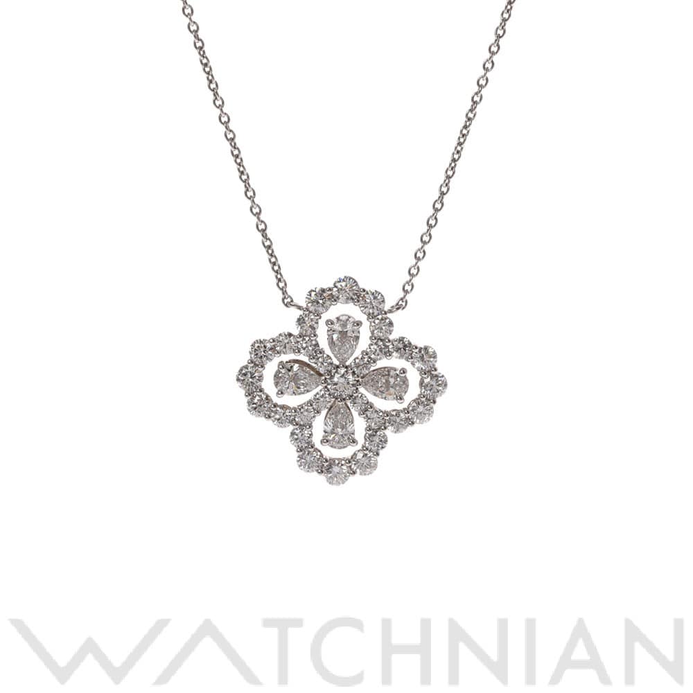 ハリー ウィンストン ループバイ HW フルモチーフ ネックレス シルバー Pt950プラチナ レディース ジュエリー 【中古】【jewelry】