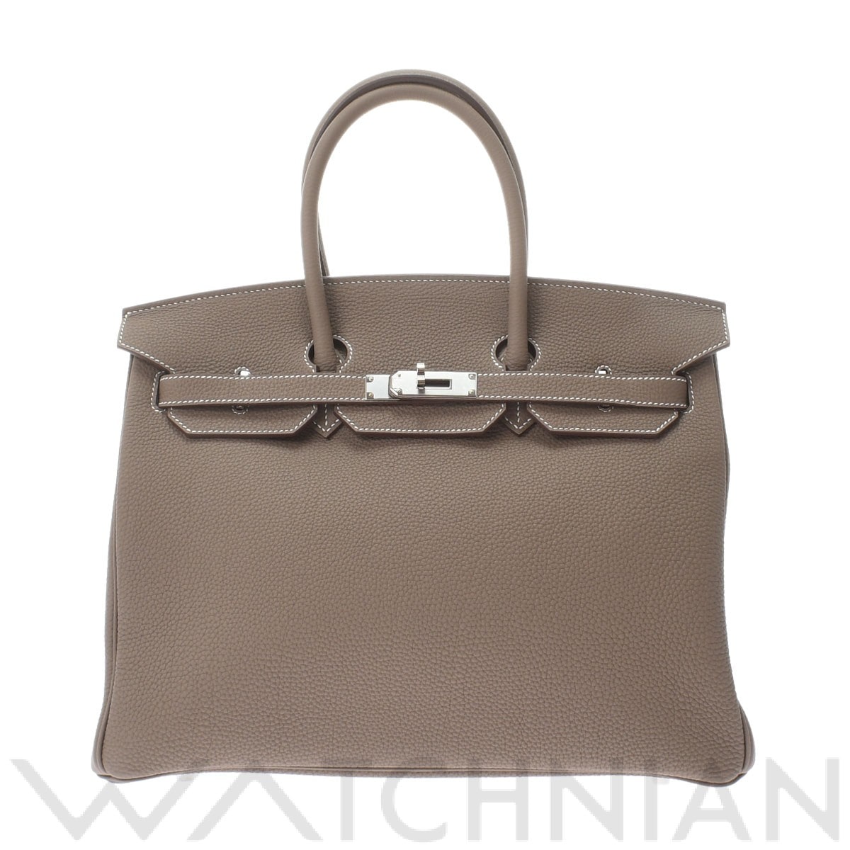 エルメス バーキン 35 エトゥープ/パラジウム金具 トゴ ユニセックス バッグ 【未使用】【bag】