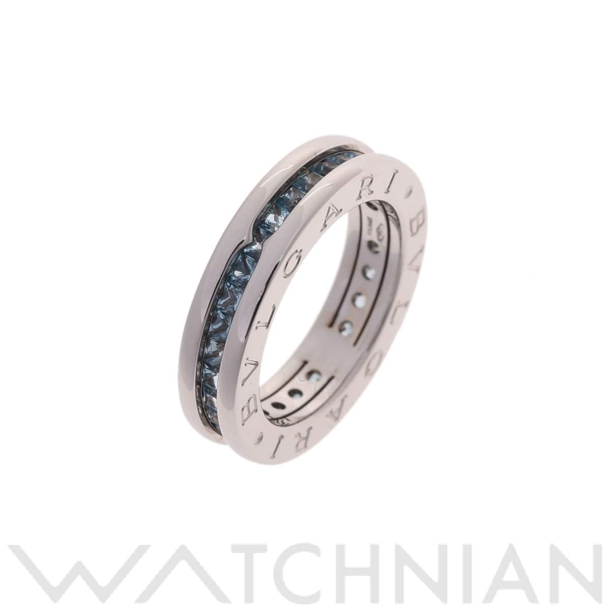 ブルガリ B-ZERO1 リング #49 シルバー K18ホワイトゴールド WG レディース ジュエリー 【中古】【jewelry】