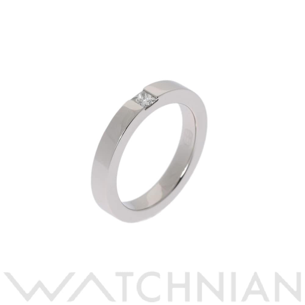 ハリー ウィンストン プリンセスカット マリッジリング ダイヤ シルバー Pt950プラチナ レディース ジュエリー 【中古】【jewelry】