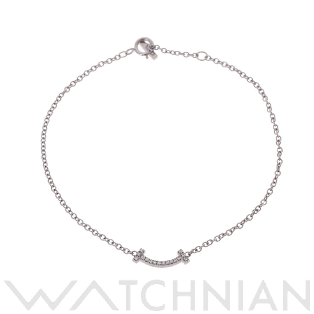 ティファニー Tスマイル ブレスレット ミニ シルバー K18ホワイトゴールド WG レディース ジュエリー 【中古】【jewelry】