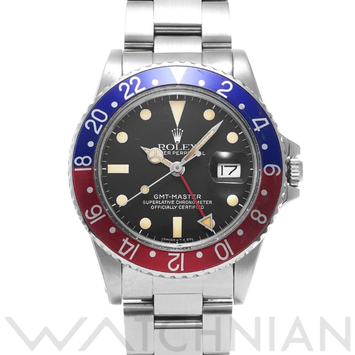ロレックス GMTマスター 16750 ブラック メンズ 時計 【中古】【wristwatch】