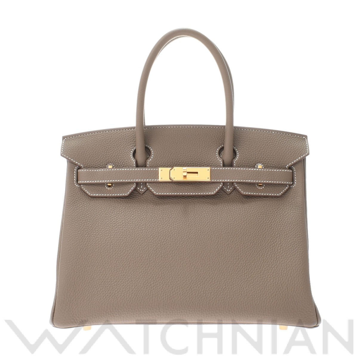 エルメス バーキン 30 エトゥープ/ゴールド金具 トゴ レディース バッグ 【新品】【bag】