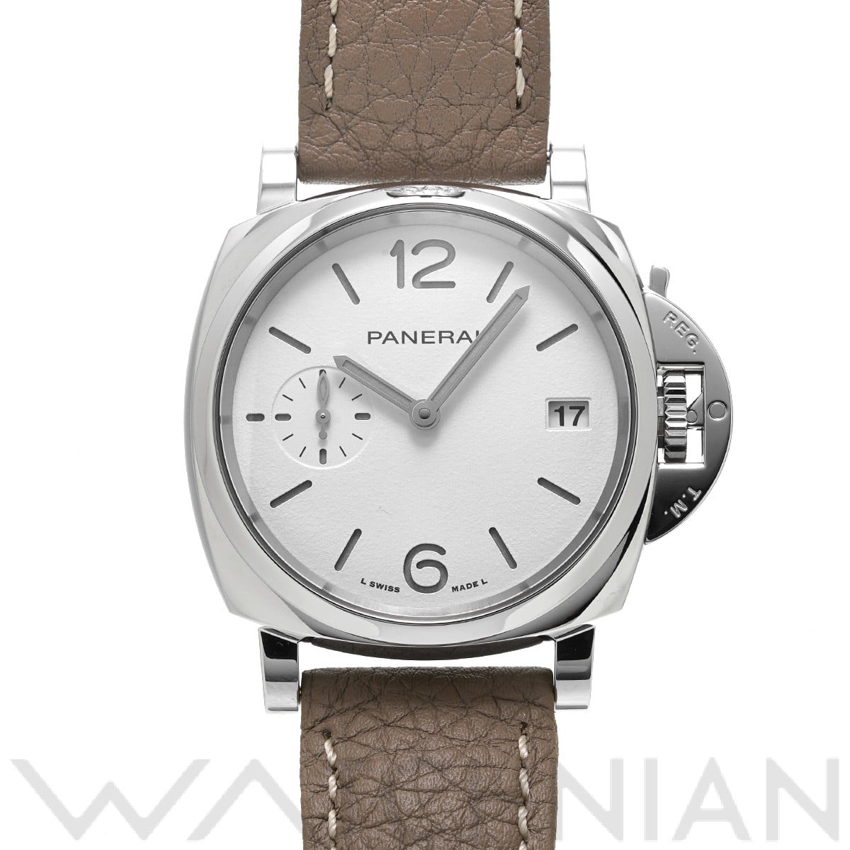 パネライ ルミノール ドゥエ ルナ・ロッサ PAM01306 ホワイト メンズ 時計 【中古】【wristwatch】
