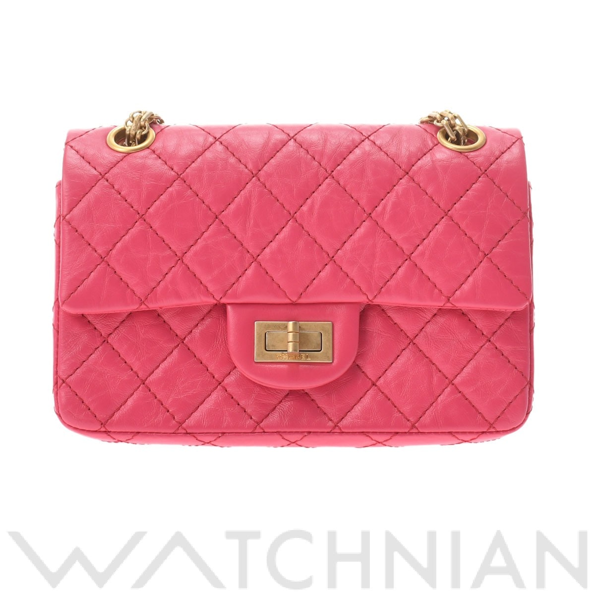 シャネル 2.55 ミニ ハンドバッグ ピンク AS0874 エイジドカーフスキン レディース バッグ 【未使用】【bag】