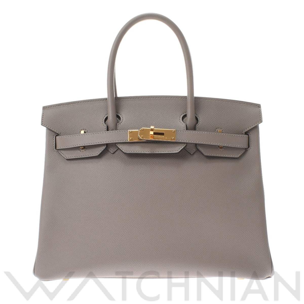 エルメス バーキン 30 グリアスファルト/ゴールド金具 ヴォーエプソン レディース バッグ 【中古】【bag】
