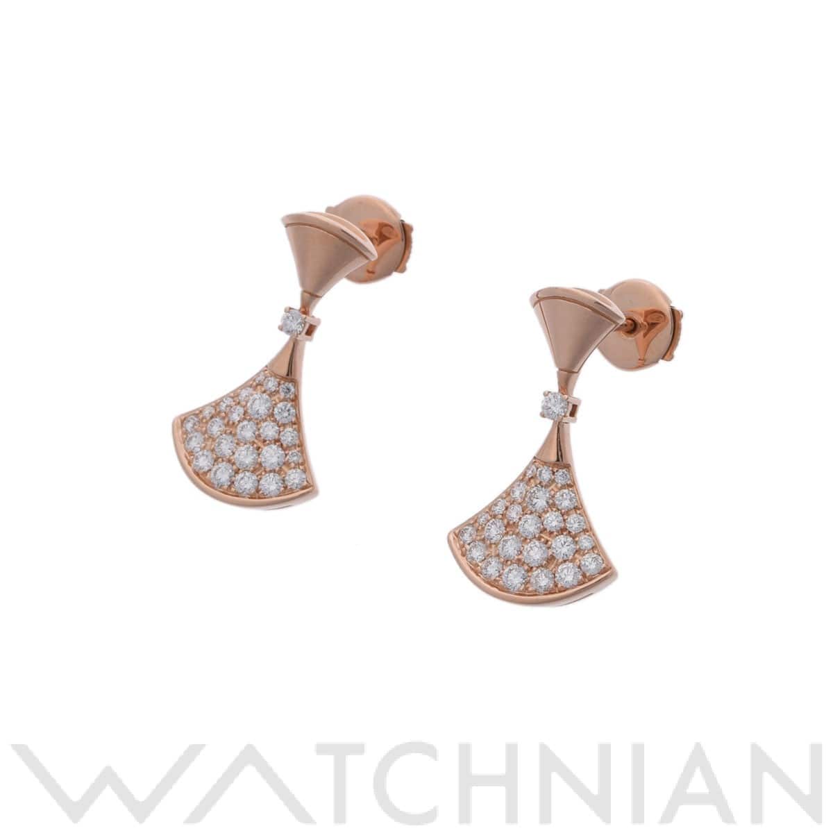 ブルガリ ディーヴァドリーム ピアス ゴールド 351054 K18ピンクゴールド PG レディース ジュエリー 【中古】【jewelry】