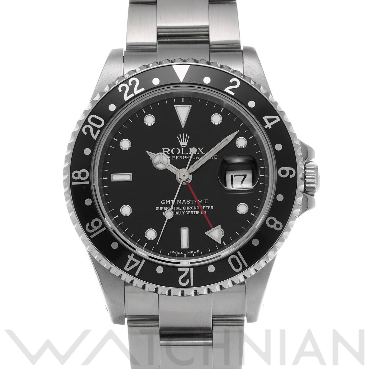 ロレックス GMTマスターII 16710 ブラック メンズ 時計 【中古】【wristwatch】