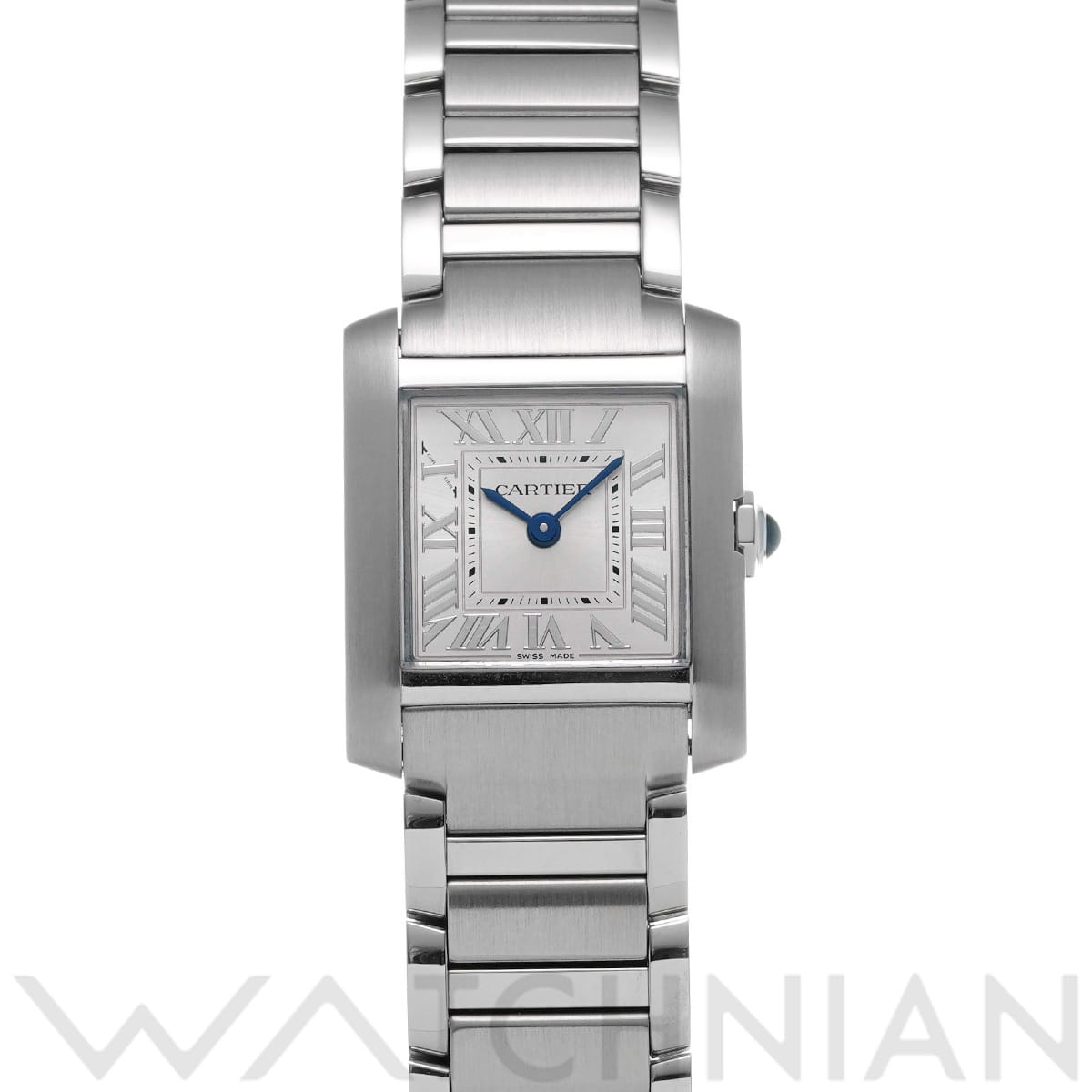 カルティエ タンクフランセーズ SM WSTA0065 シルバー レディース 時計 【中古】【wristwatch】