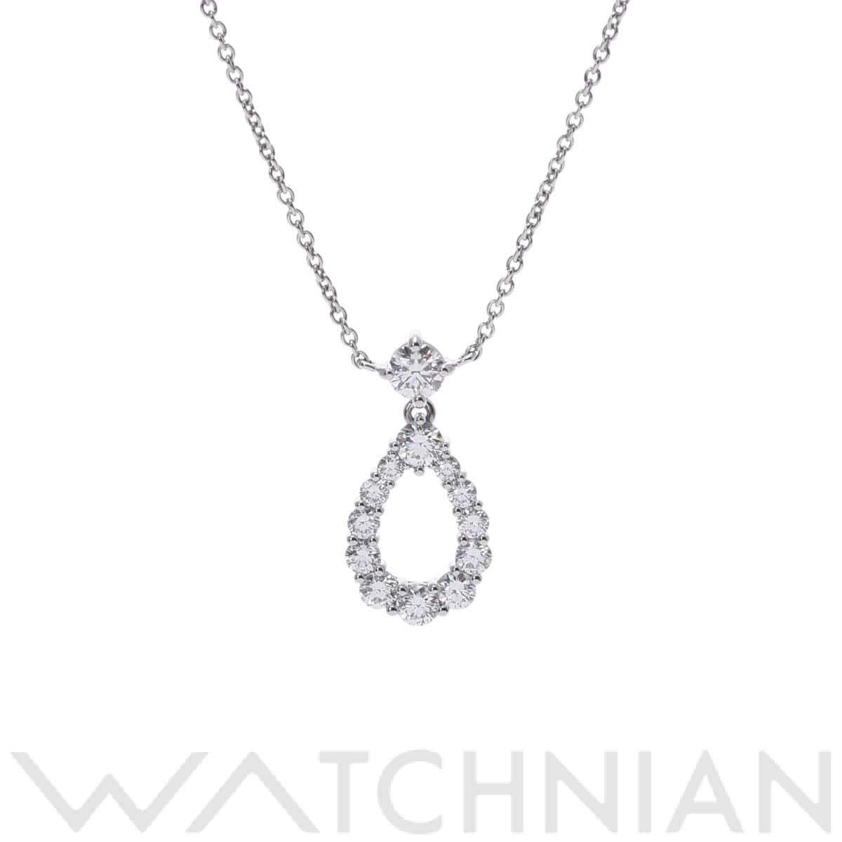 ハリー ウィンストン ループネックレス ミディアム シルバー Pt950プラチナ レディース ジュエリー 【中古】【jewelry】