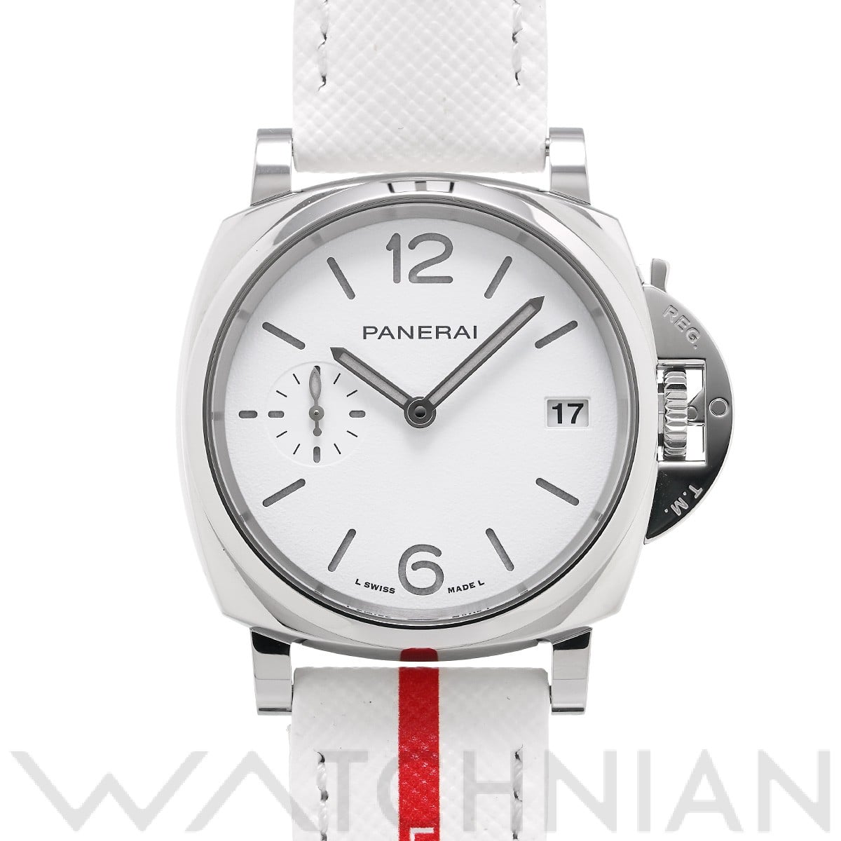 パネライ ルミノール ドゥエ ルナ・ロッサ PAM01306 ホワイト メンズ 時計 【中古】【wristwatch】