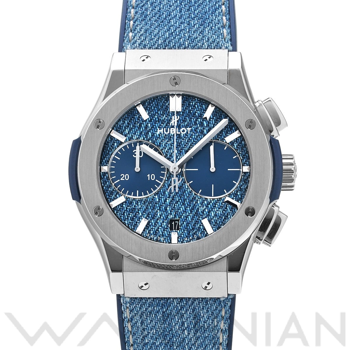 ウブロ クラシックフュージョン クロノグラフ ジーンズ 521.NX.2770.NR.JPN18 ジーンズ メンズ 時計 【中古】【wristwatch】