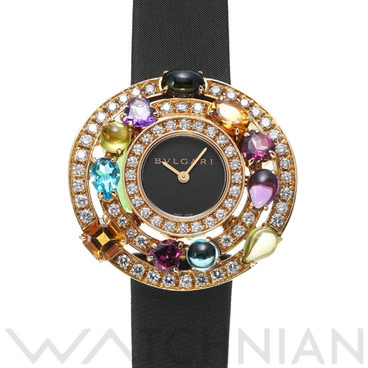 ブルガリ アストラーレ チェルキ AE36D2CBL ブラック レディース 時計 【中古】【wristwatch】