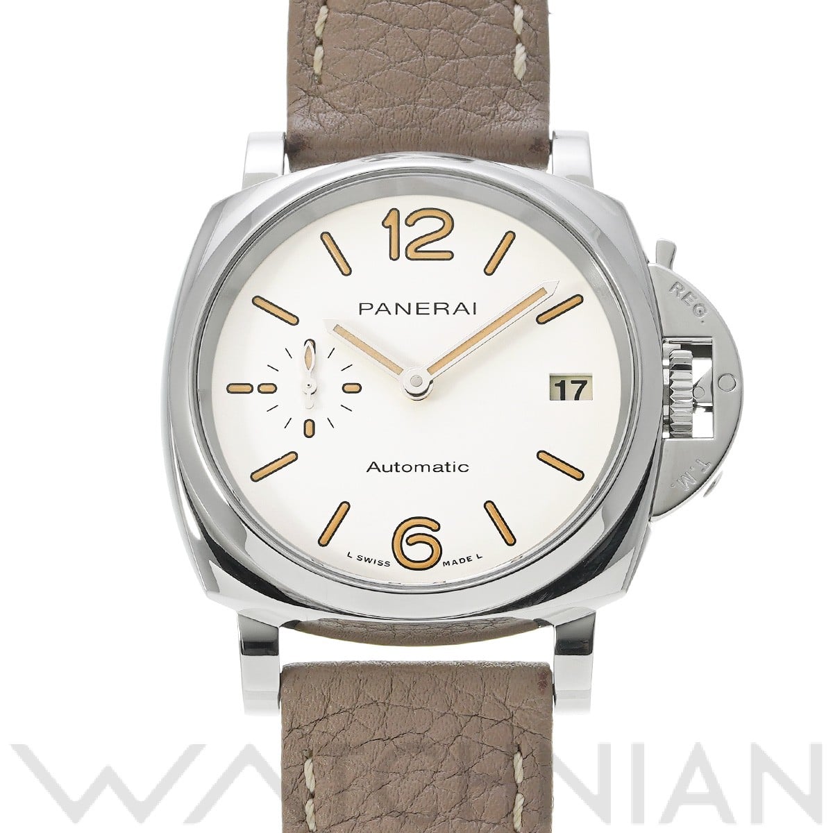 パネライ ルミノール ドゥエ PAM01043 ホワイト ユニセックス 時計 【中古】【wristwatch】
