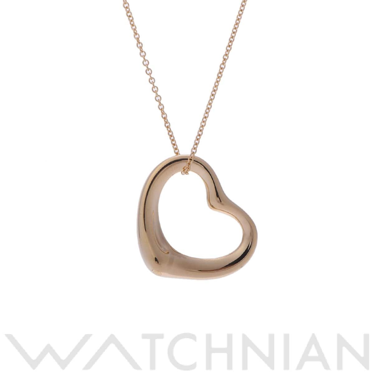 ティファニー オープンハート ネックレス ゴールド K18イエローゴールド YG レディース ジュエリー 【中古】【jewelry】