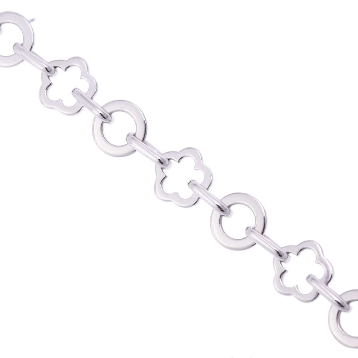 シャネル カメリアブレスレット シルバー K18ホワイトゴールド WG レディース ジュエリー 【中古】【jewelry】