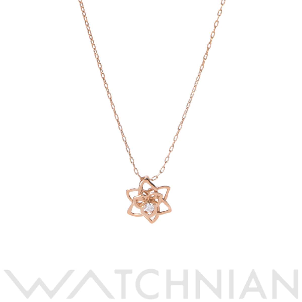 ピアジェ ローズネックレス 1PD ゴールド K18ピンクゴールド PG レディース ジュエリー 【中古】【jewelry】