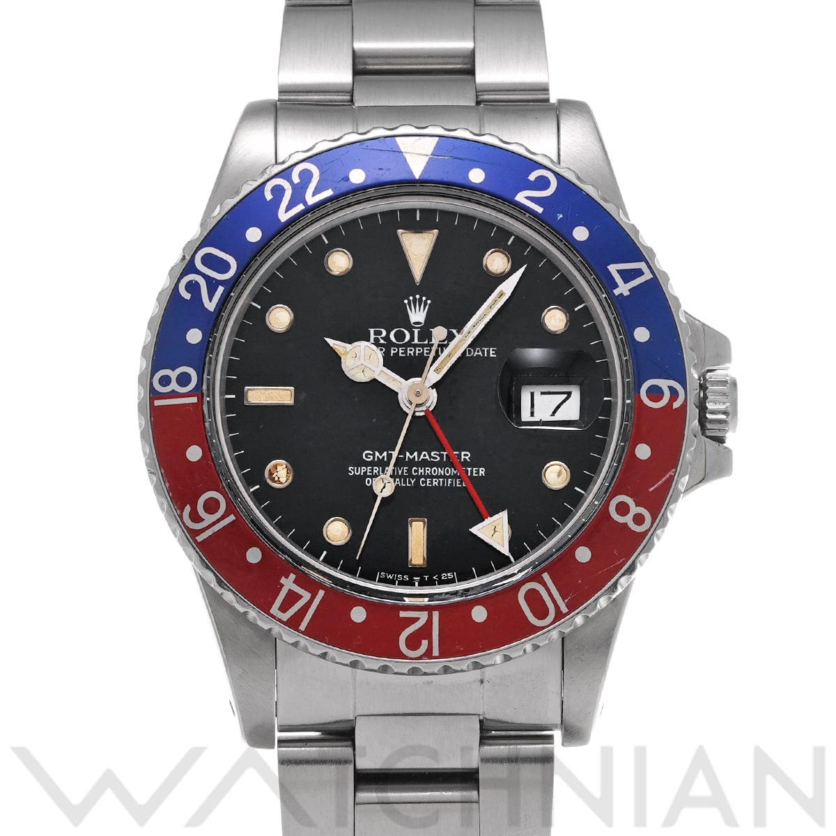 ロレックス GMTマスター 16750 ブラック メンズ 時計 【中古】【wristwatch】