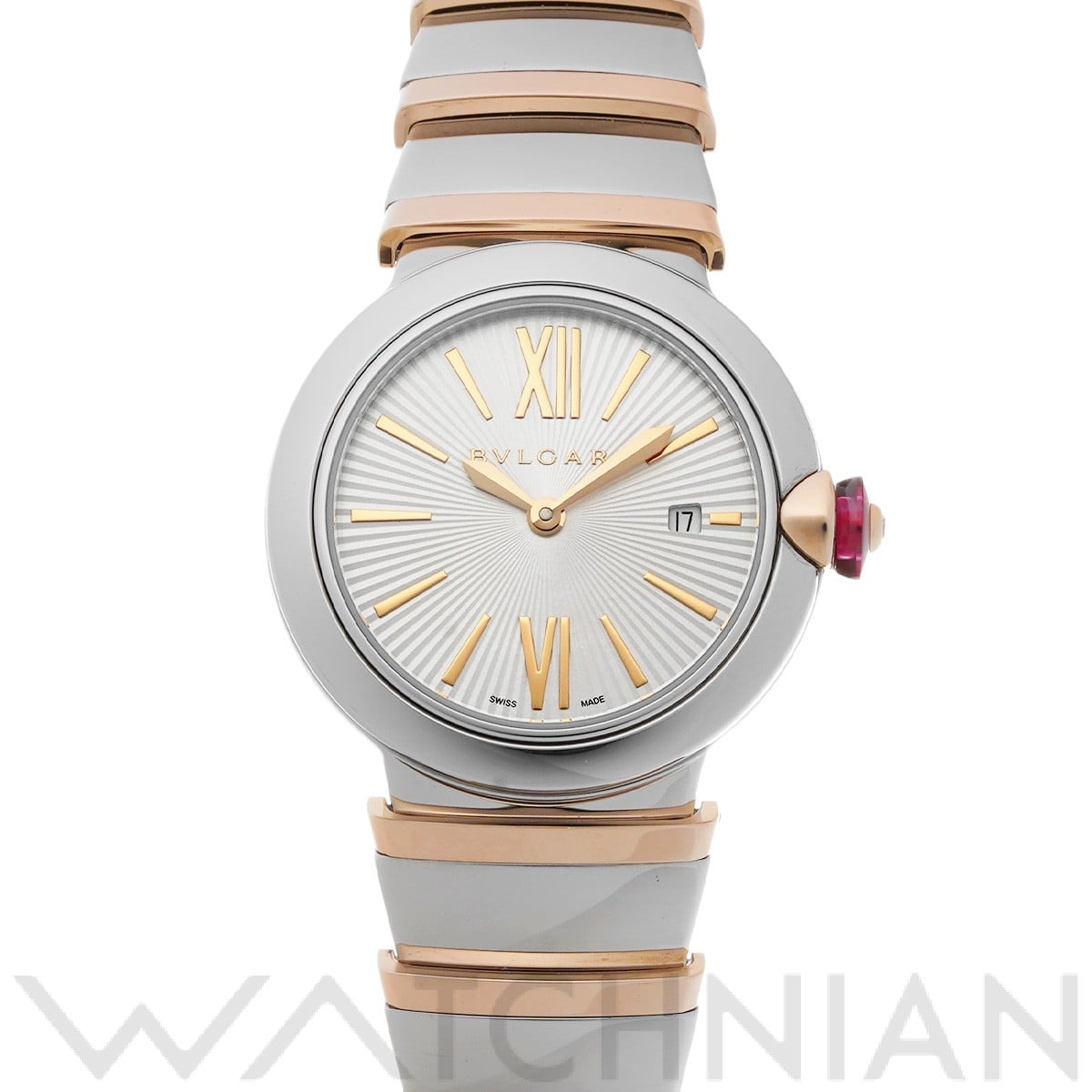 ブルガリ ルチェア LU28C6SSPGD シルバー レディース 時計 【中古】【wristwatch】