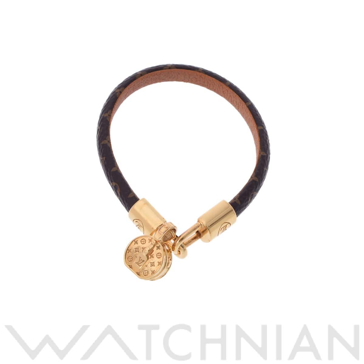 ルイ ヴィトン モノグラム ブレスレット LV トリビュート #17 ブラウン M6442F モノグラムキャンバス/GP レディース ジュエリー 【中古】【jewelry】
