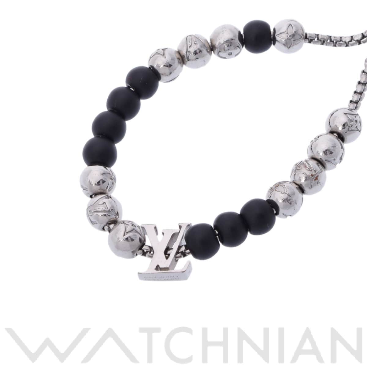 ルイ ヴィトン モノグラムビーズ シルバー/ブラック M00512 メタル/ビーズ レディース ジュエリー 【中古】【jewelry】