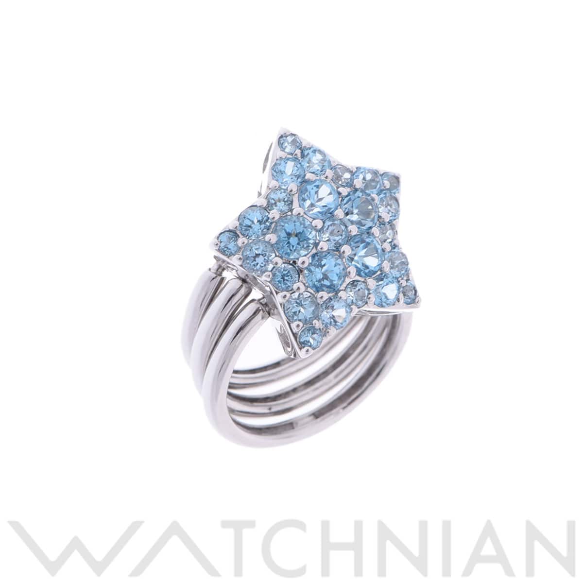 ポンテヴェキオ 星型リング シルバー K18ホワイトゴールド WG レディース ジュエリー 【中古】【jewelry】