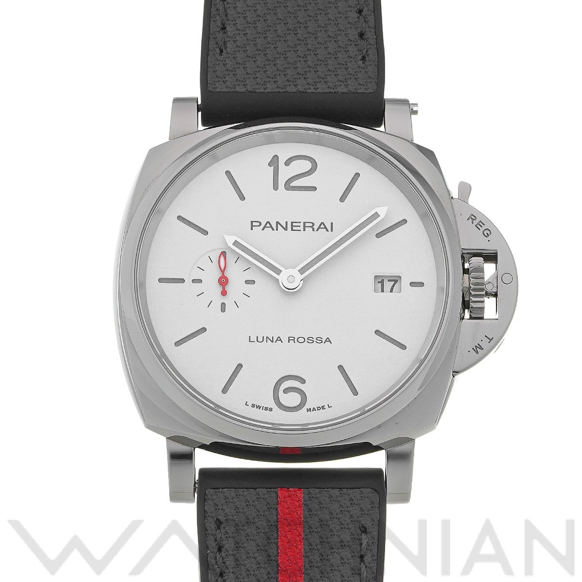 パネライ ルミノール ドゥエ ルナ・ロッサ PAM01381 ホワイト メンズ 時計 【中古】【wristwatch】