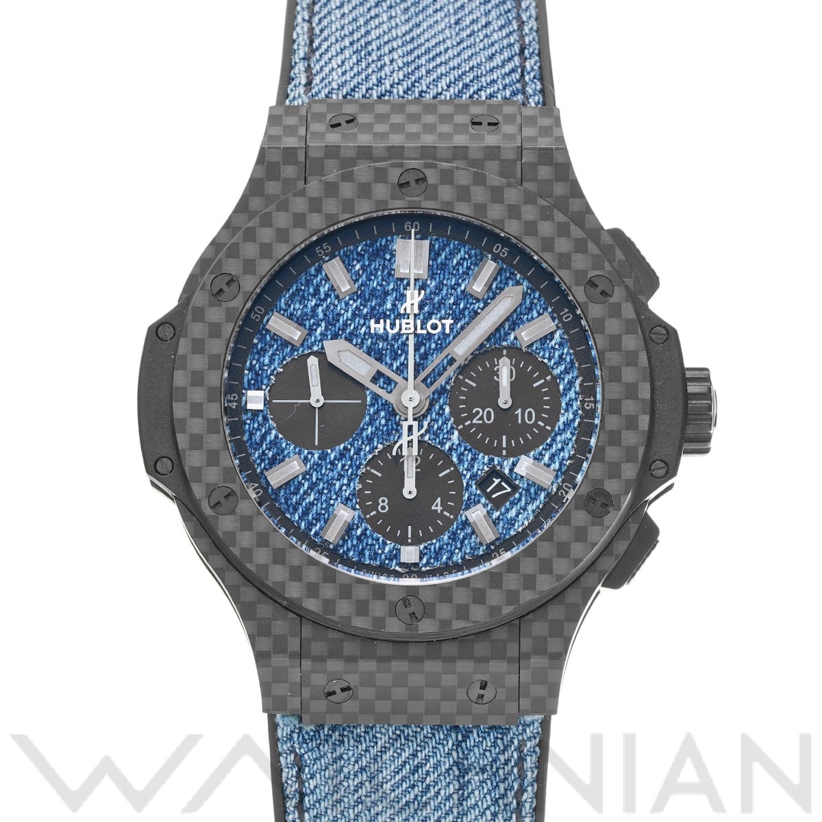 ウブロ ビッグバン ジーンズ カーボン 301.QX.2740.NR.JEANS16 ブルーデニム/ブラック メンズ 時計 【中古】【wristwatch】