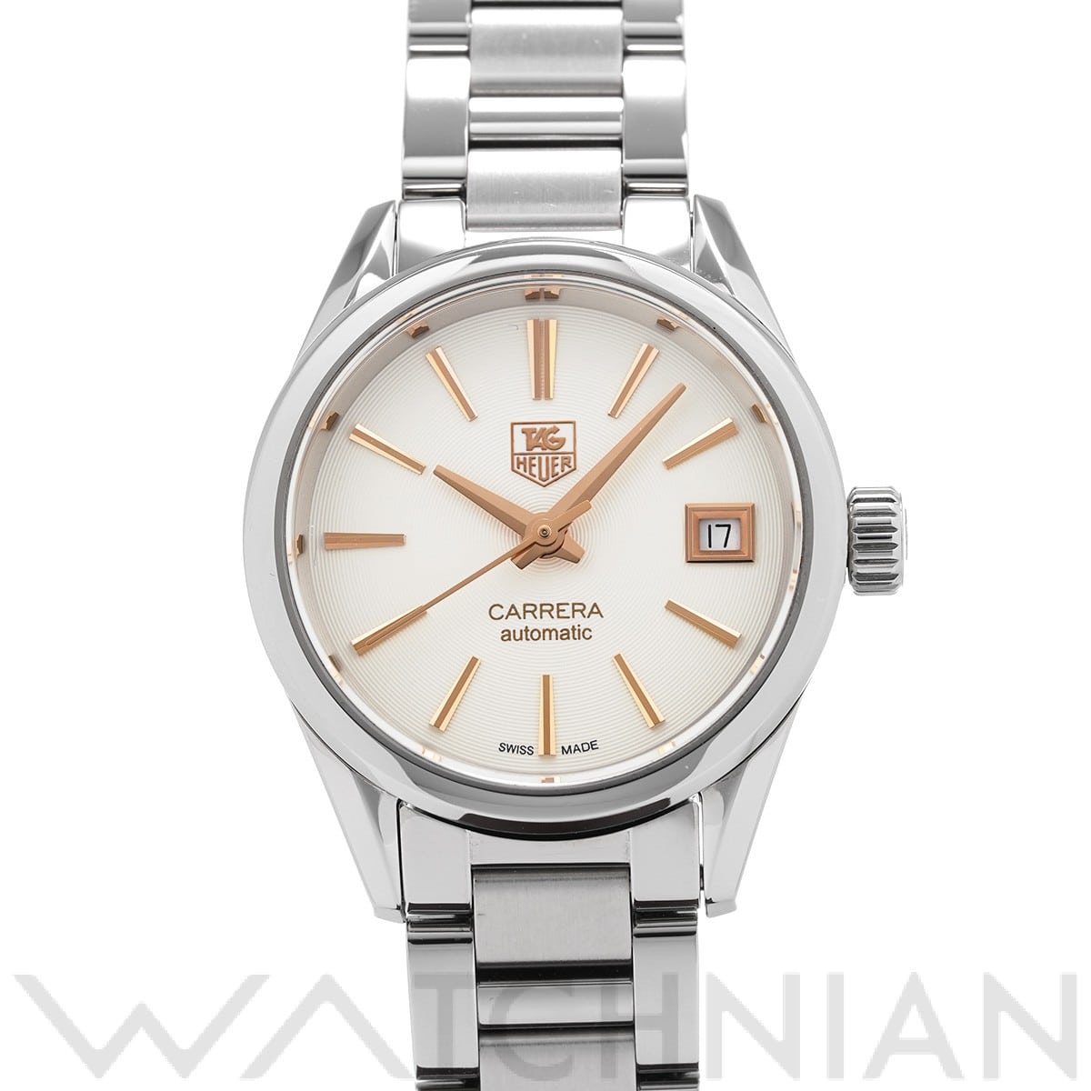 タグ ホイヤー カレラ キャリバー9 WAR2412.BA0776 アイボリー レディース 時計 【中古】【wristwatch】