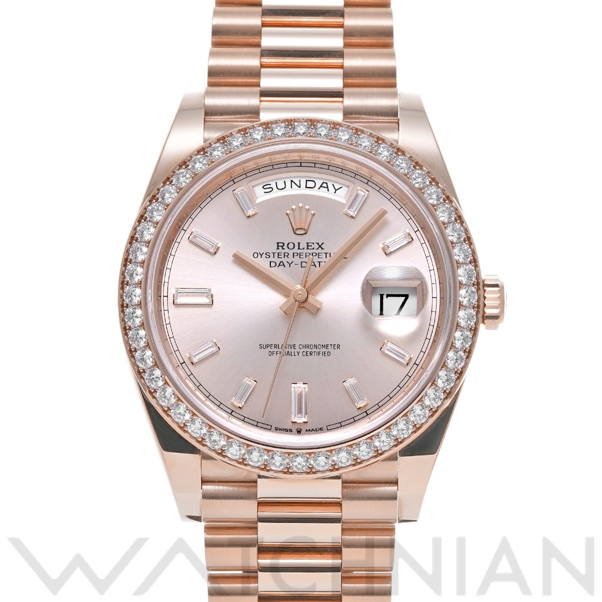 ロレックス デイデイト 40 228345RBR サンダスト/ダイヤモンド メンズ 時計 【中古】【wristwatch】