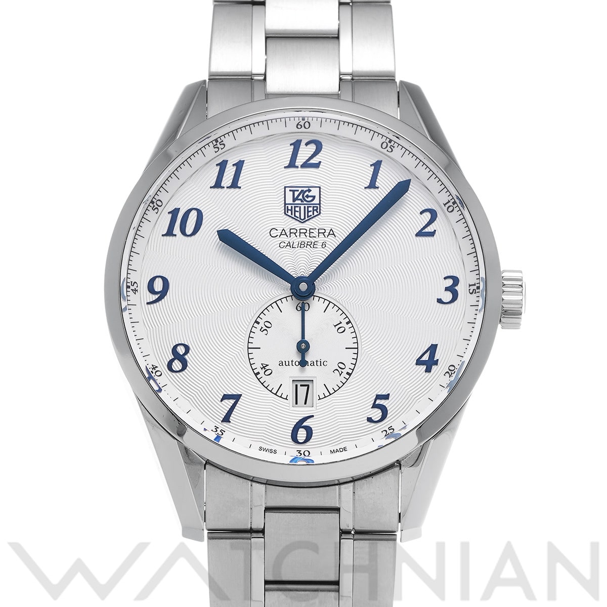 タグ ホイヤー カレラ ヘリテージ キャリバー6 WAS2111.BA0732 シルバー メンズ 時計 【中古】【wristwatch】