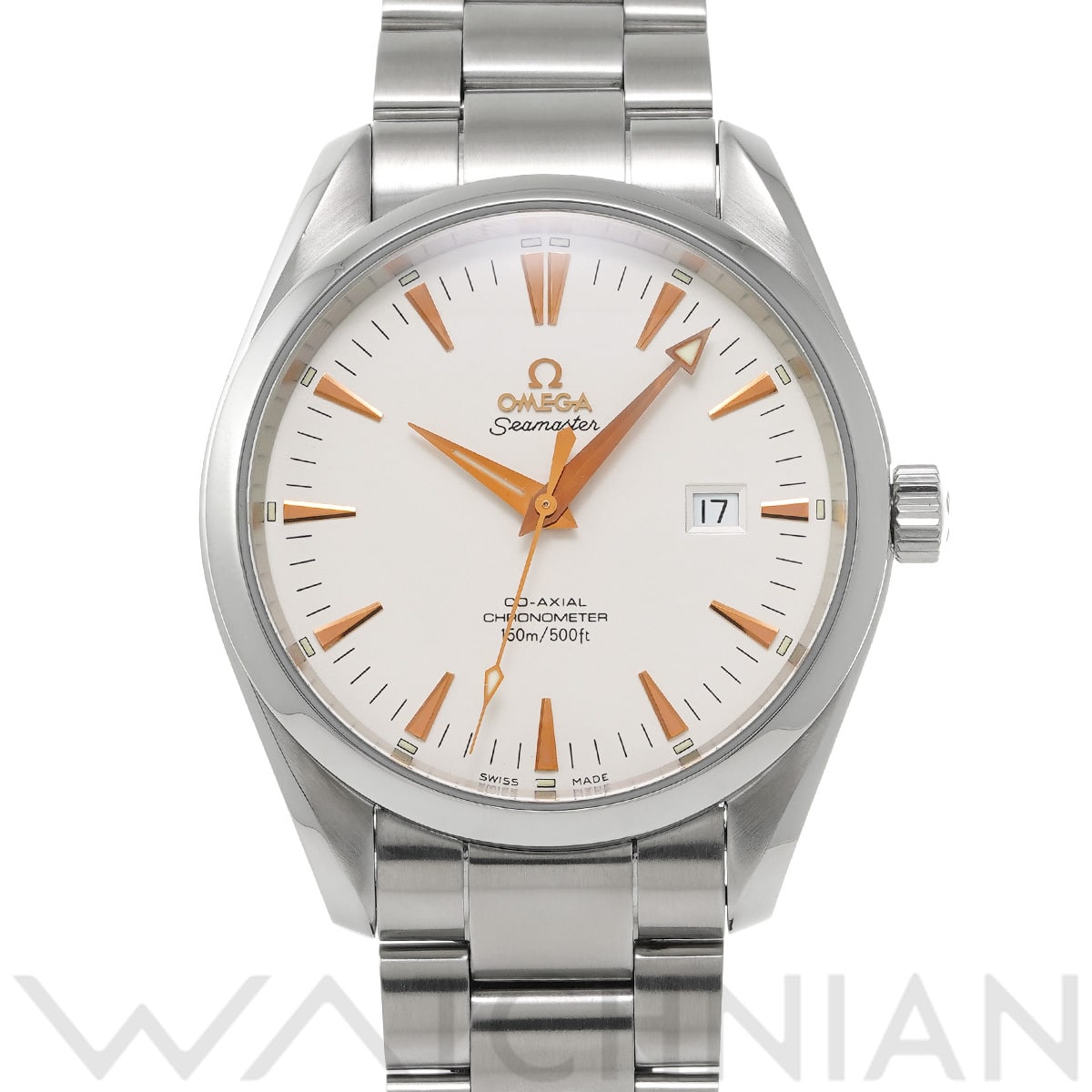 オメガ シーマスター アクアテラ コーアクシャル ビッグサイズ 2502.34 シルバー メンズ 時計 【中古】【wristwatch】