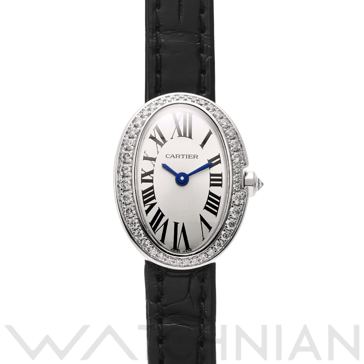 カルティエ ミニベニュワール WB520027 アイボリー レディース 時計 【中古】【wristwatch】