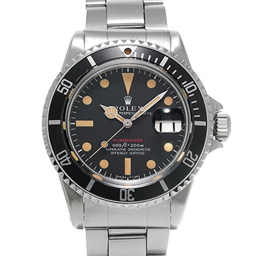 ロレックス 赤サブマリーナ デイト 1680 ブラック メンズ 時計 【中古】【wristwatch】