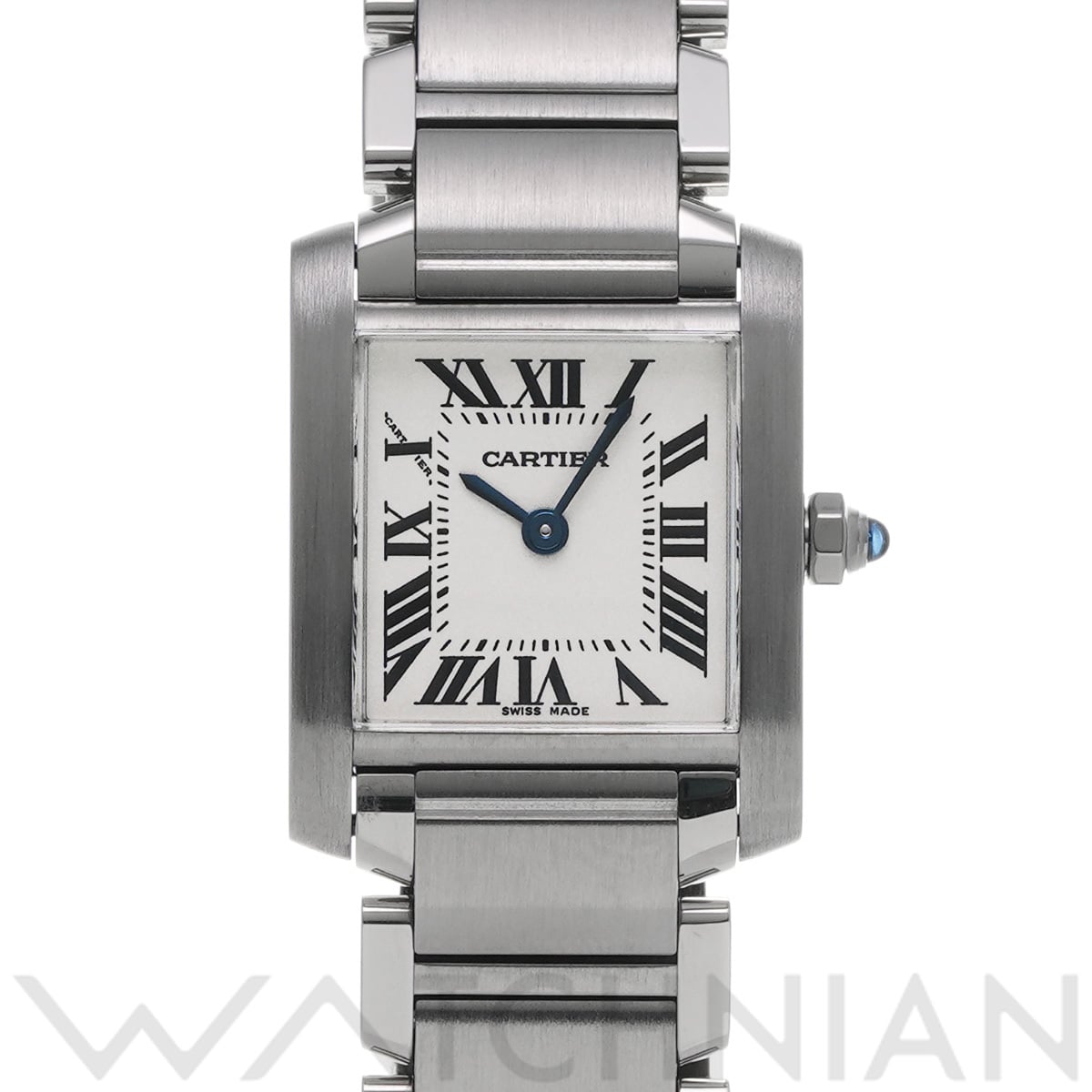 カルティエ タンクフランセーズ SM　 W51008Q3 ホワイト レディース 時計 【中古】【wristwatch】