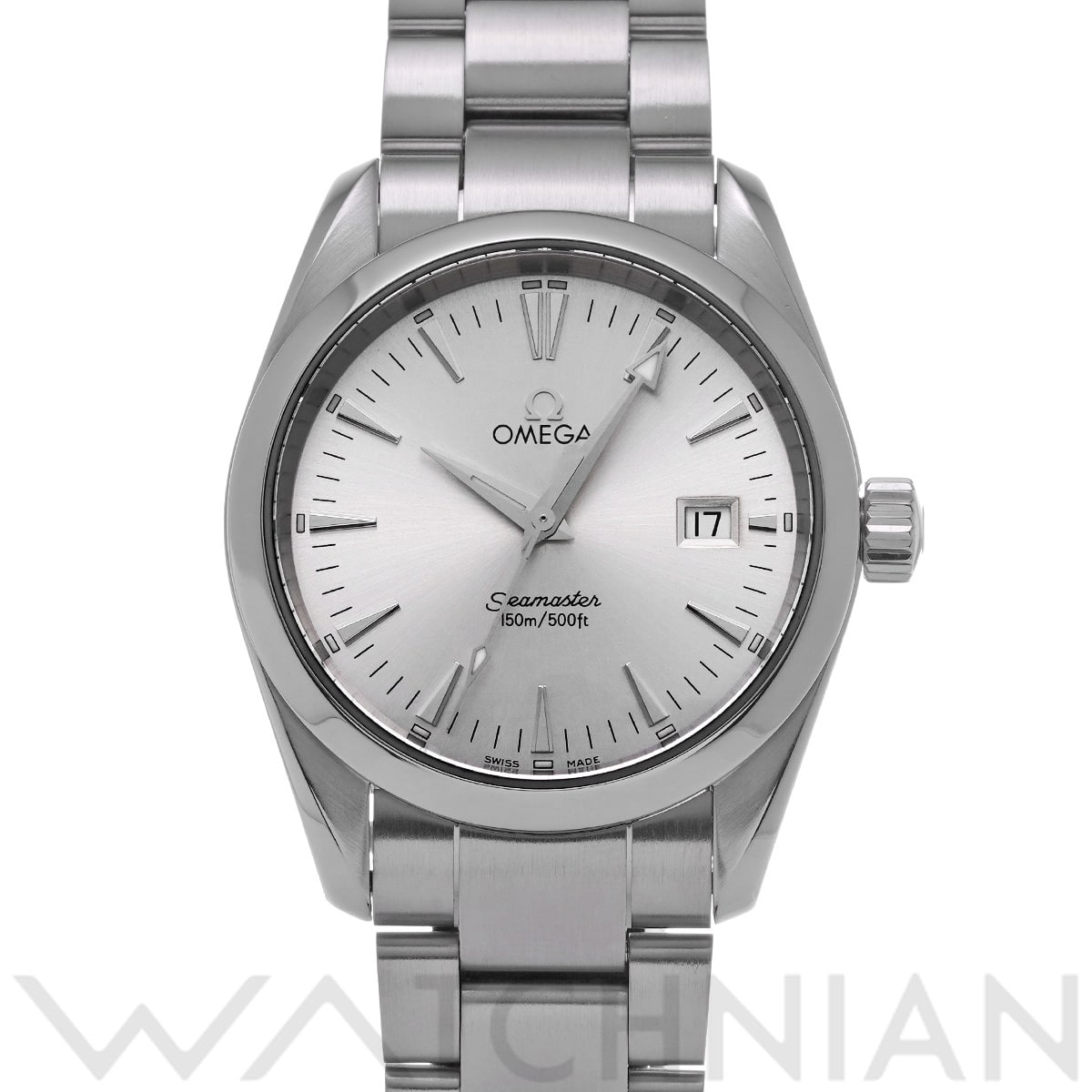 オメガ シーマスター アクアテラ クォーツ 2518.30 シルバー メンズ 時計 【中古】【wristwatch】