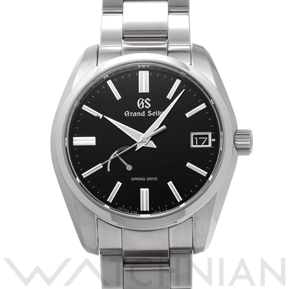 グランドセイコー ヘリテージコレクション スプリングドライブ SBGA467 ブラック メンズ 時計 【中古】【wristwatch】